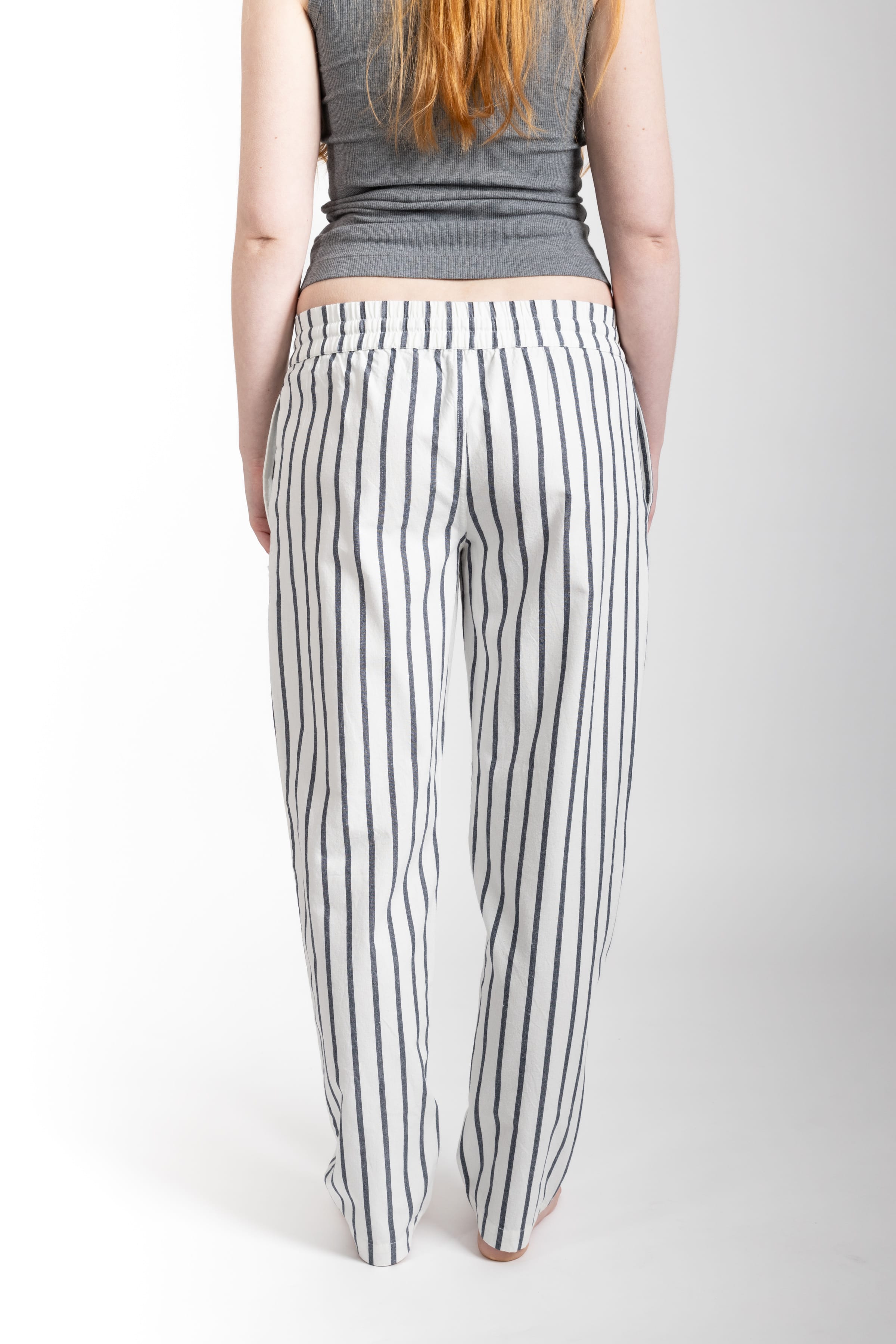 Everyday Pant, Navy Stripe