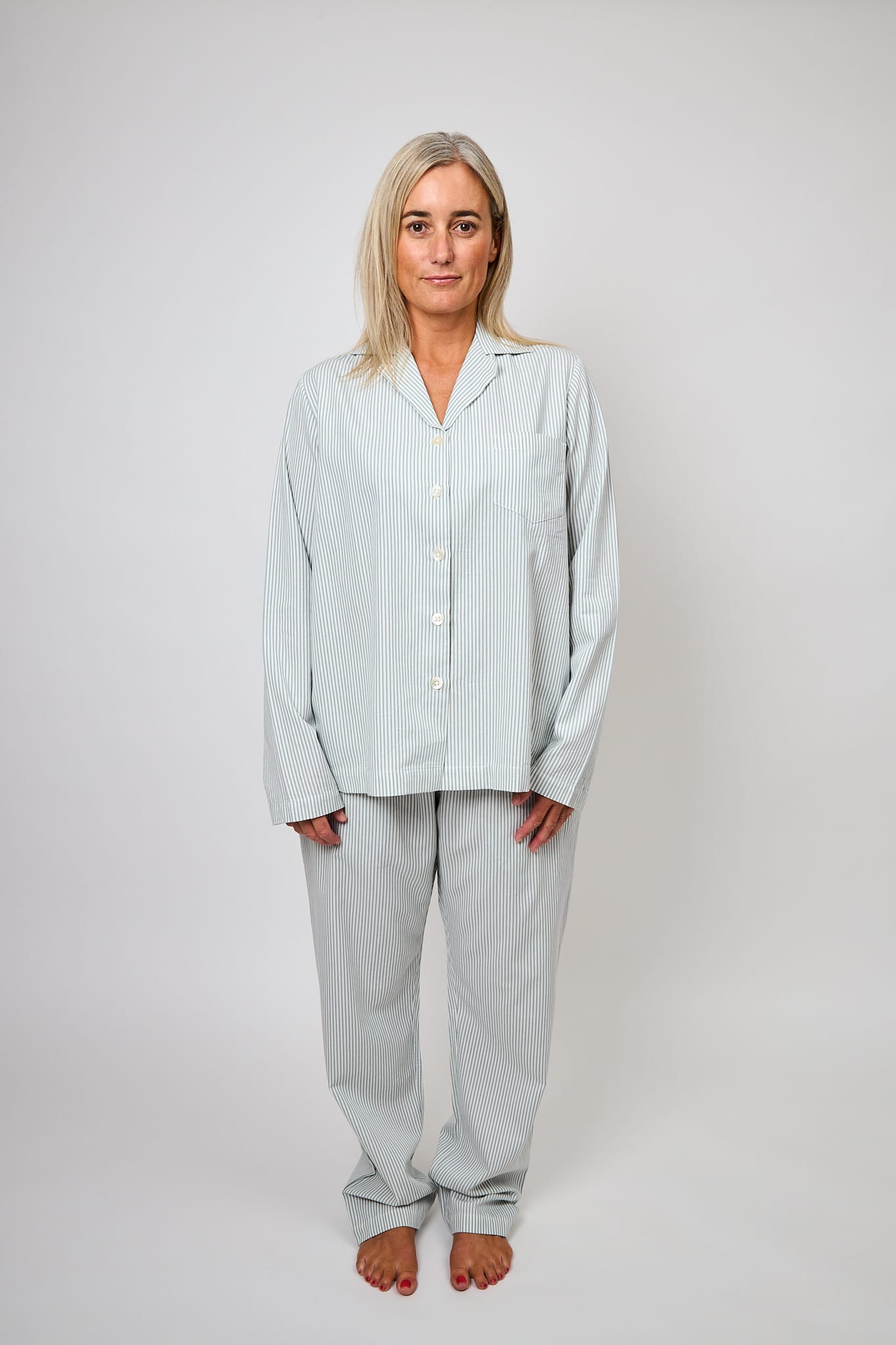 General Sleep Classic Set in 100% organic cotton in colour Ocean Stripe