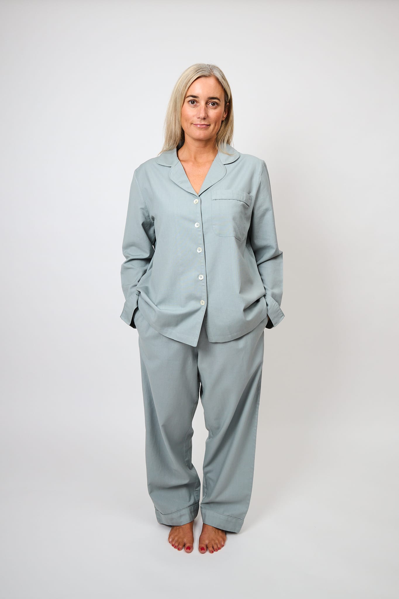 General Sleep Luna Set in 100% organic cotton in colour Ocean