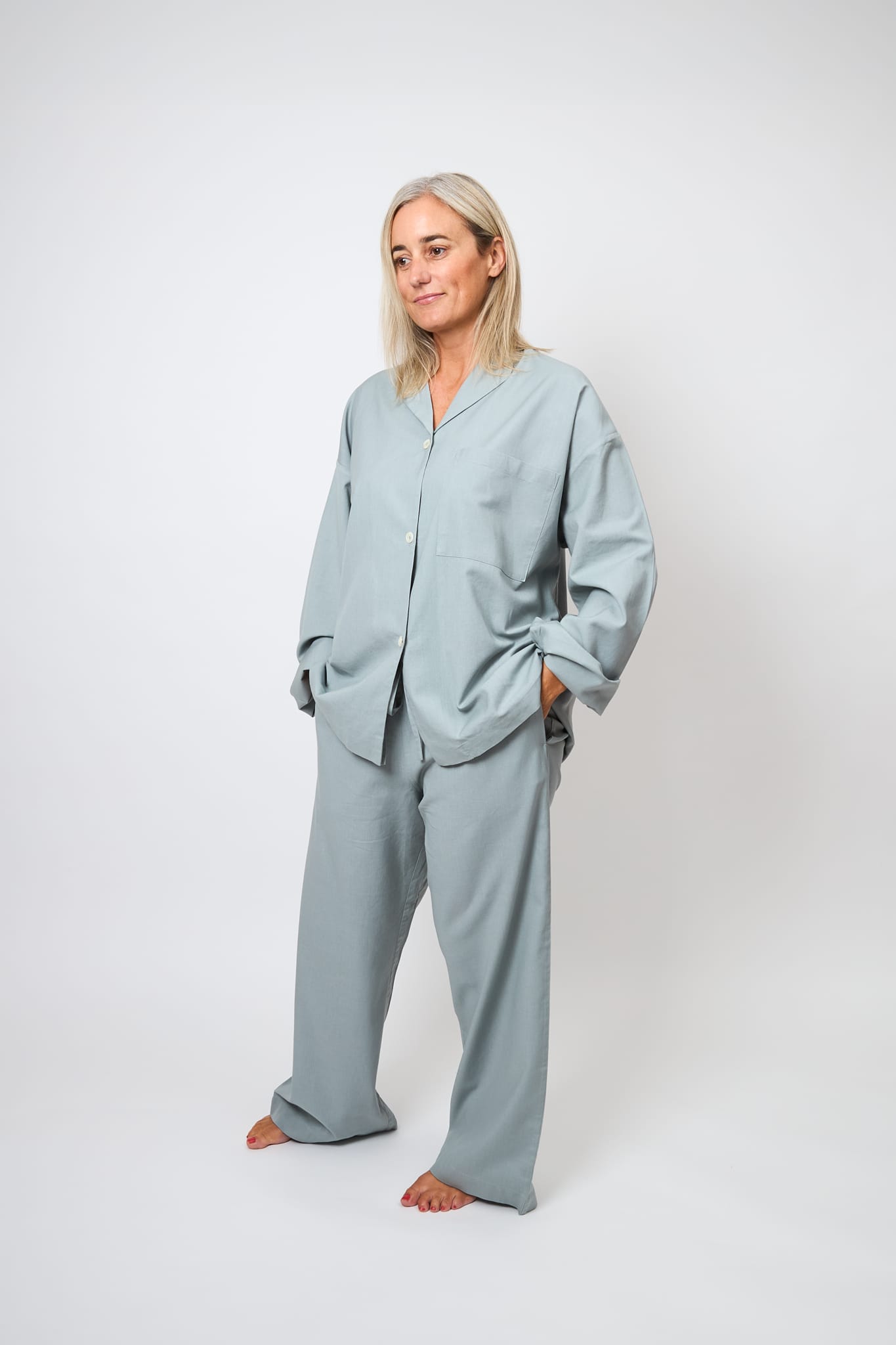 General Sleep Winona Set in 100% organic cotton in colour Ocean